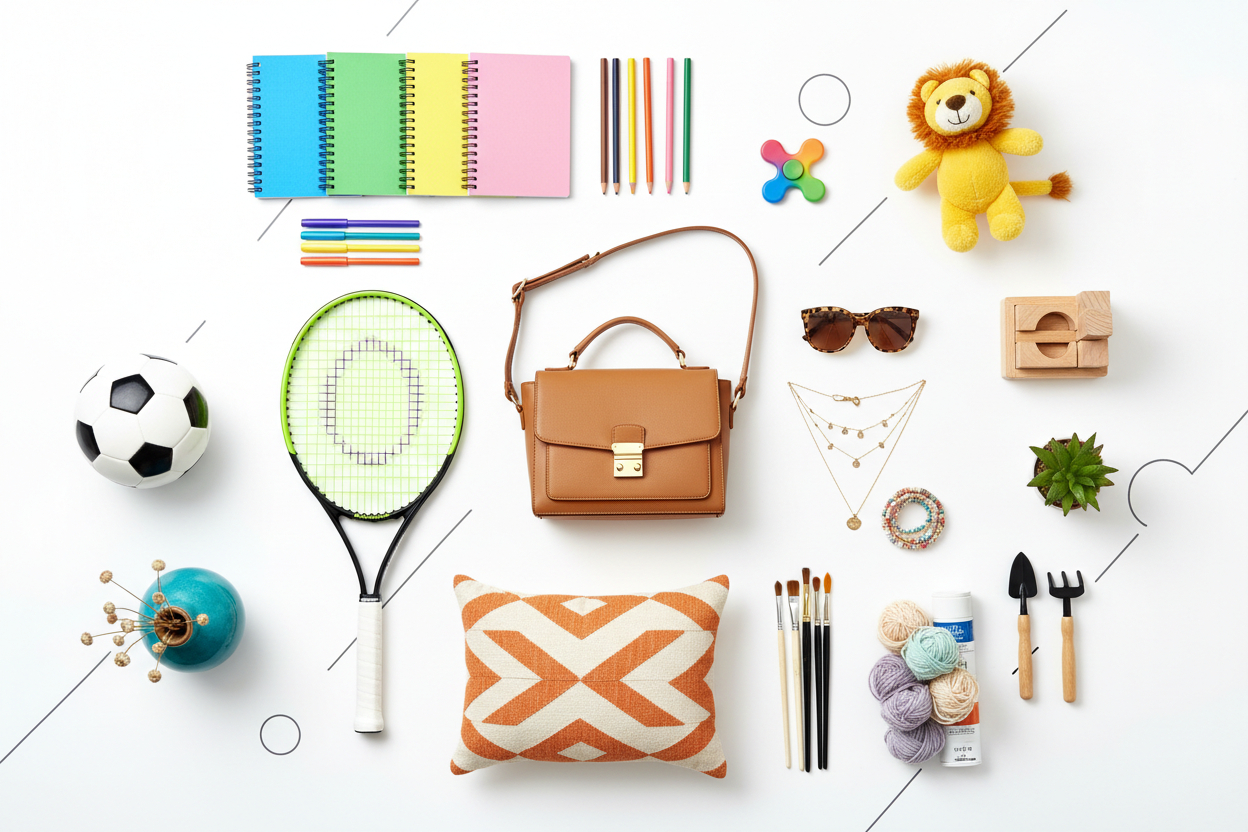 accessories hobby kids sport school fashion jewelry home garden